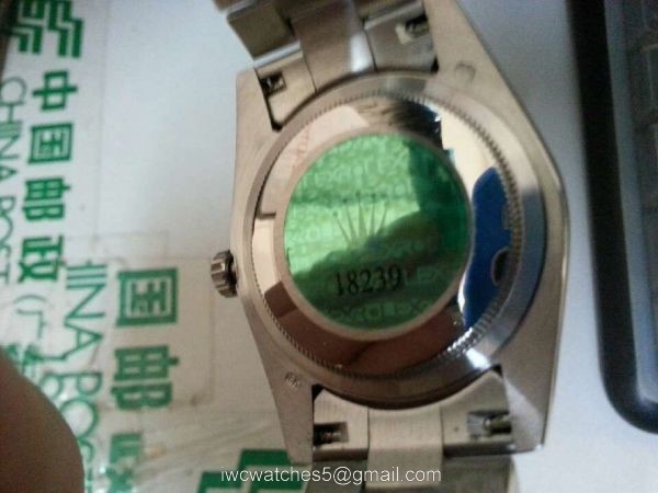 Replica Rolex Presidential Diamond DayDate Watch Polished Stainless Steel Blue Dial 2