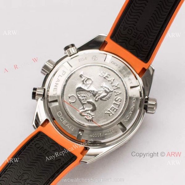 Japan Grade Omega Seamaster Replica Planet Ocean 600m Chronograph Watch White Dial 2