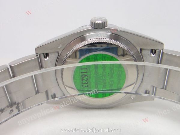 Rolex SS Oyster Datejust Watch Blue Roman Replica for Sale 2