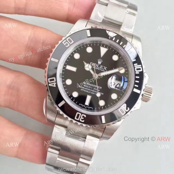 Upgraded Noob Factory 3135 Replica Submariner Watch SS Black Dial 2