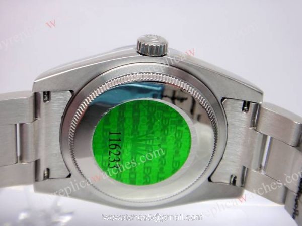 Rolex SS Oyster Blue Datejust Rolex Replica watch 2