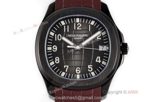 Swiss Grade Copy Patek Philippe Aquanaut Brown Rubber Strap Watch 40mm 2