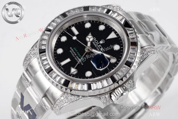 Swiss 1:1 Copy Rolex GMT-Master 2 Black Sapphire Watch VR Factory MAX Version Swiss 3186 Movement 2