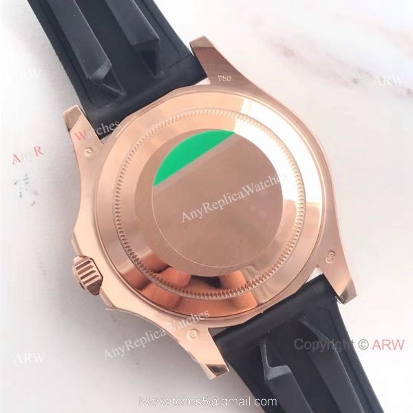 High Quality Rolex YachtMaster Rose Gold Replica Watch Multicolor Gem 2