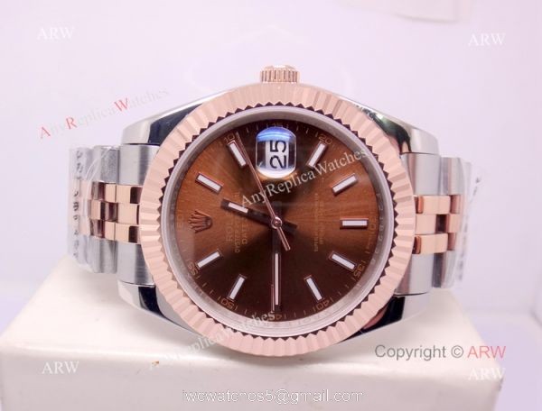 Two Tone Rose Gold Rolex Datejust Jubilee Replica Watch 40mm 2