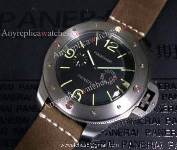 Radiomir Panerai Egiziano Replica Watch Brown Leather band 47mm 2