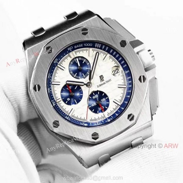 Audemars Piguet Knock off Wholesale AP Royal Oak Offshore White Dial Watch 2