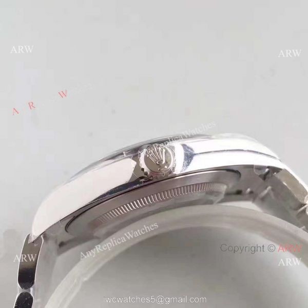 Swiss Replica Rolex Oyster Perpetual Watch Gray Dial Original Style Buckle 2