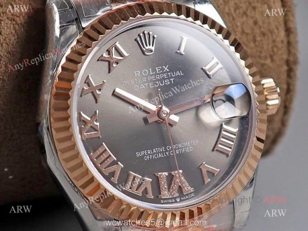(TWF) New Rolex Datejust 31 Rhodium Diamond Dial Swiss Replica Watch 2