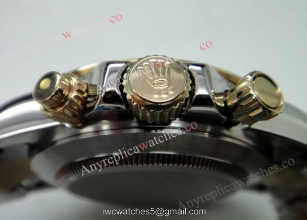 Replica Rolex Daytona Watch 2-Tone Gray Dial Men Size 2