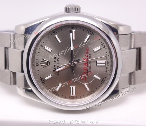 NEW Replica Rolex Oyster Perpetual Watch SS Gray Dial 2