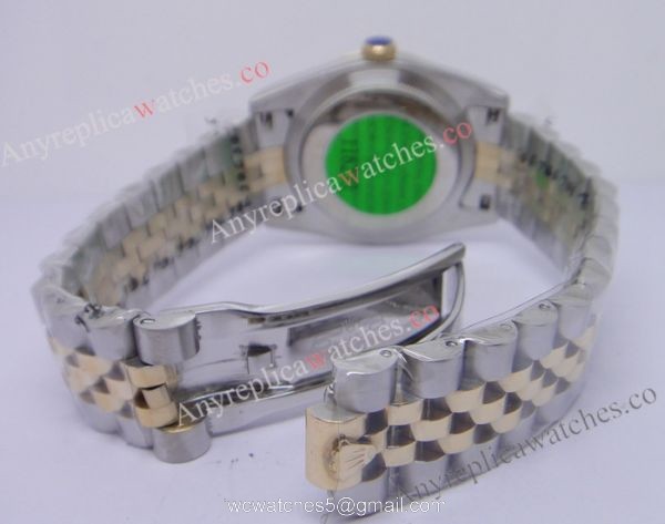 Replica Red Face Rolex Datejust Watch / 2-Tone Diamond Bezel 2