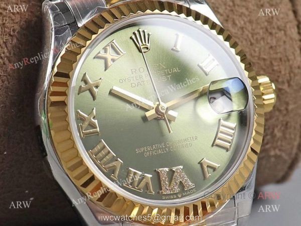 (TWF) New Rolex Datejust 31 Jubilee Watch With Green Dial Swiss Made Replica 2