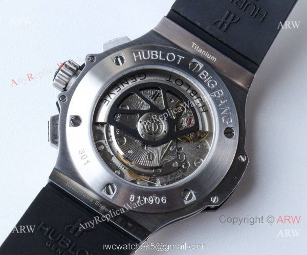 Swiss Copy Hublot Big Bang SS Black Dial Watches HBB V6 Factory 2