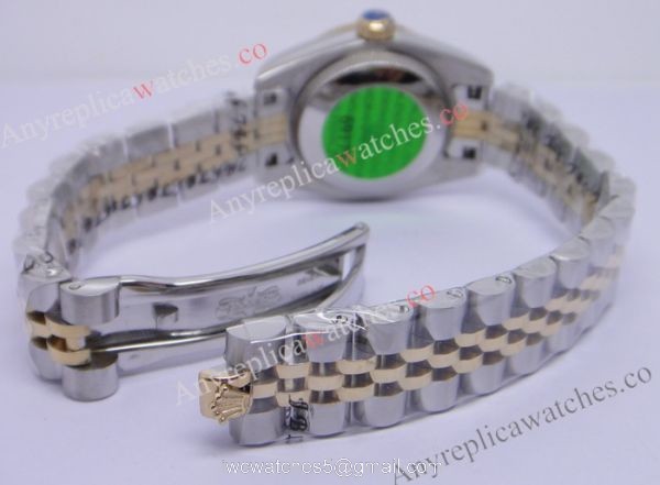 Replica Rolex Datejust 2-Tone Jubilee White Dial Sapphire glass For Womens Watch 2