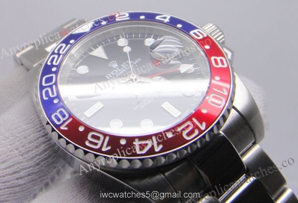 Newest Grade Rolex Gmt-Master Ii Red / Blue Ceramic Looking Bezel Watch 2