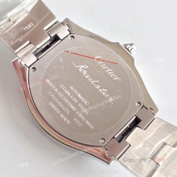 Swiss Grade Cartier Roadster ETA 2892 Stainless Steel Watch Replica 2