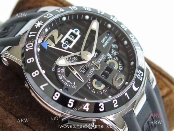 Copy Ulysse Nardin El Toro UN-32 SS Black Dial Watch Swiss Grade 2