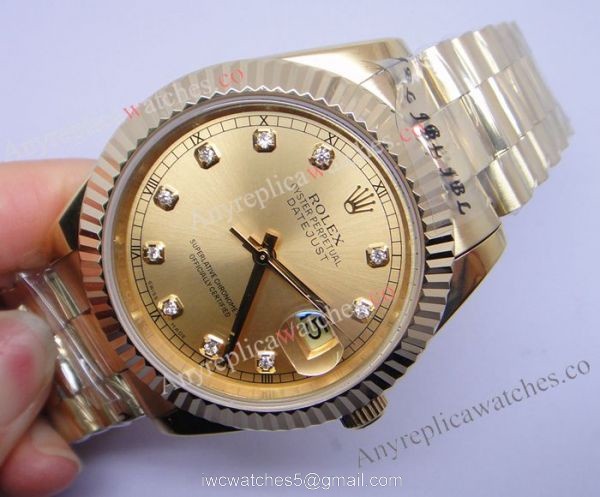 Rolex Datejust II Watch / AAA Grade / All Gold President / Buy Replica 2