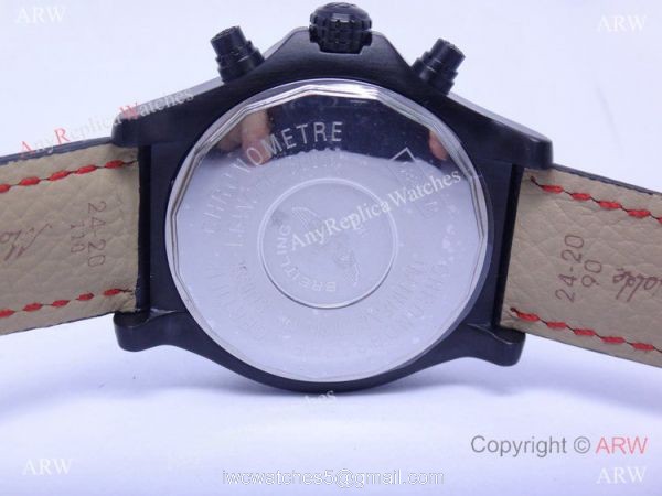 Replica Breitling Watch: Chronometre Certifie 1000m Black &038; Red Chronograph 2