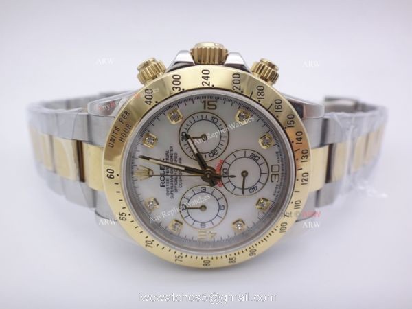 Swiss Replica Rolex Daytona Valjoux 7750 Mother of Pearl Dial Watch 2