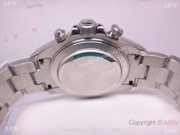 New Style Replica Rolex Daytona SS Diamond Dial Watch- Ice blue Sub-Dial 2