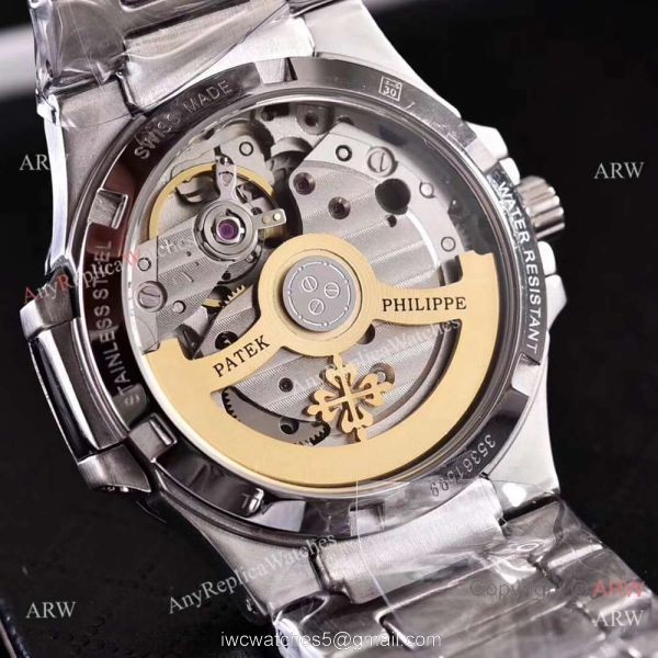 Best Copy Nautilus Patek Philippe Gray Face Watch Ladies Swiss Quality 2