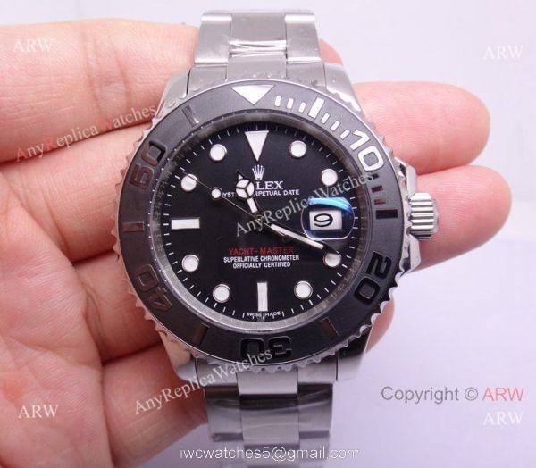 The Oyster Perpetual Stainless Steel Rolex Yacht Master replica watch 40mm 2