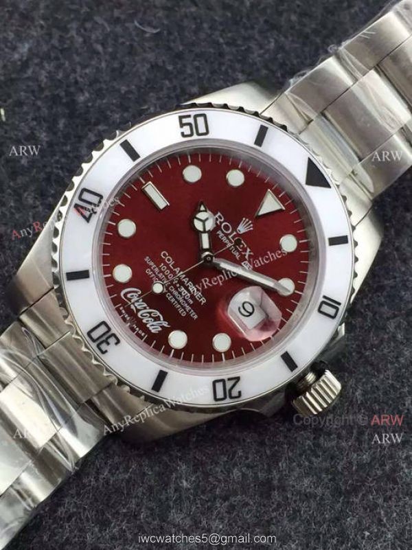 Swiss Replica Rolex Submariner Red Dial watch Coca Cola Limited Edition 2