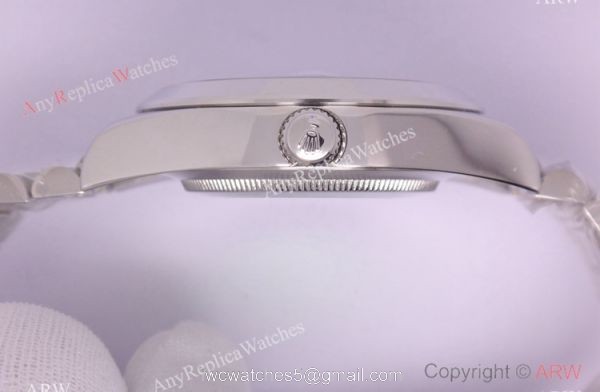 Copy Rolex Day-Date 40mm SS Ice Blue Dial Standard Markers Watch 2