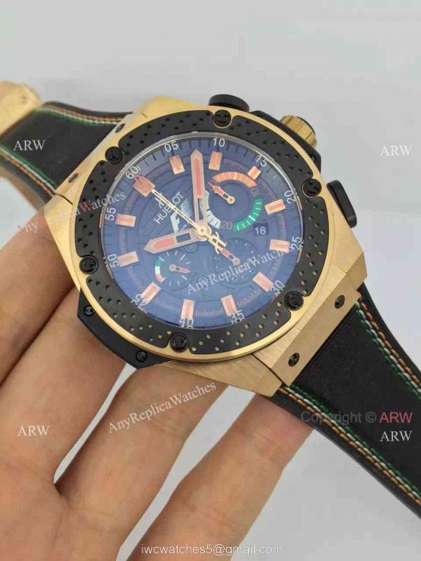 Copy Hublot F1 Geneve Watch Rose Gold Case 2
