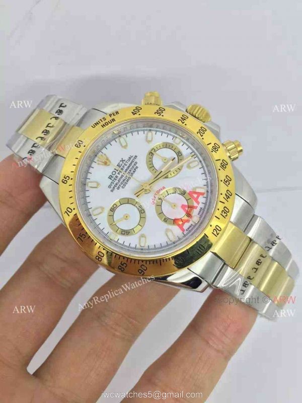 Rolex Valjoux 7750 Daytona 2-Tone White Dial / Swiss Movement 2