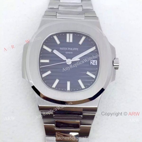 Swiss 324SC Patek Philippe Blue Face SS Watch 2