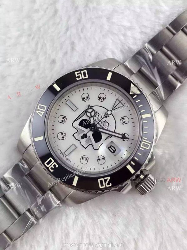 High Quality Rolex Skull Watch Copy Rolex Submariner Date 40mm Watch 2