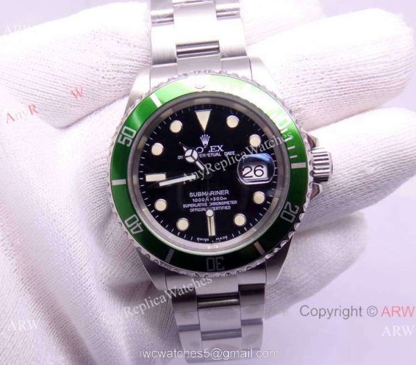50th Anniversary Rolex Submariner Green Bezel watch ETA2824 Movement 2