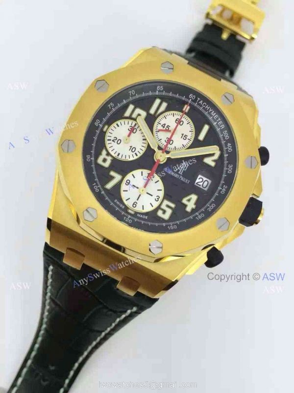 Swiss Audemars Piguet Royal Oak Offshore Monte Napoleone Gold Replica watch 2