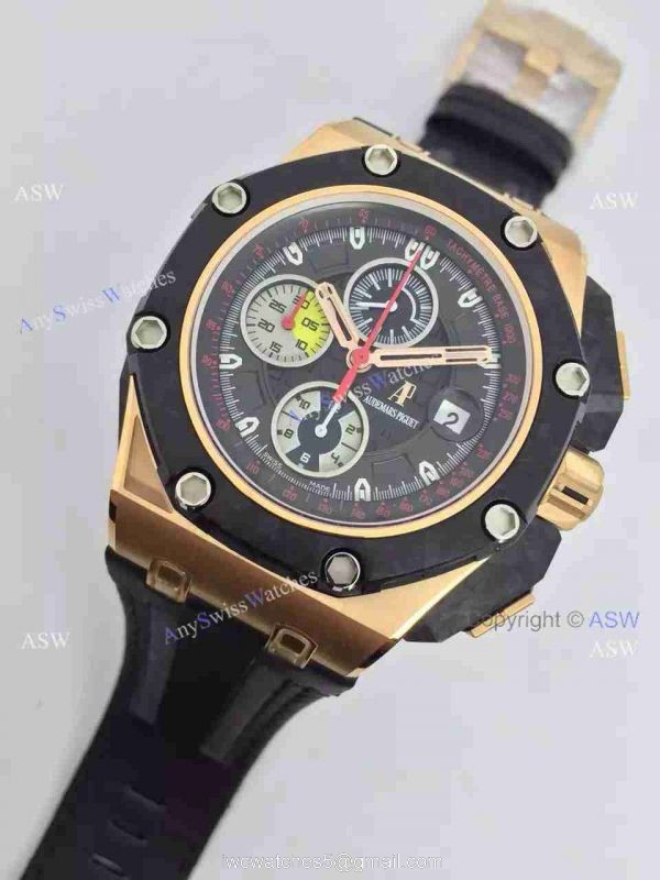 High Quality Copy Audemars Piguet Grand Prix Swiss Movement Yellow Gold Watch 2