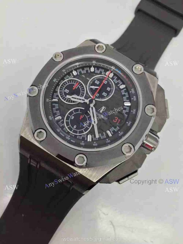 Swiss 3126 Audemars Piguet Michael Schumacher Black Dial Watch 2