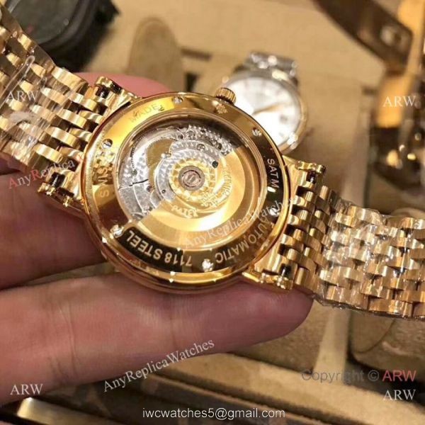 Best Replica Patek Philippe calatrava Men Watch All Gold White Dial 2