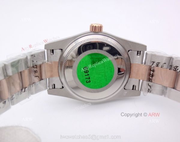 High Quality Copy Rolex Oyster Datejust Ladies Watch 2-Tone Rose Gold Pink Roman 2