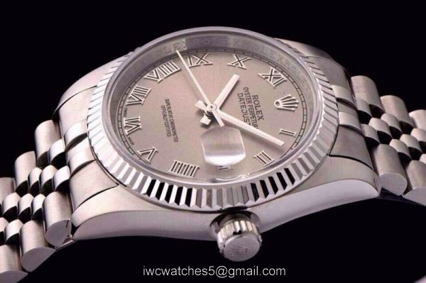 ROLEX DATEJUST SWISS ETA 3135 AUTOMATIC WATCH GRAY FACE 2