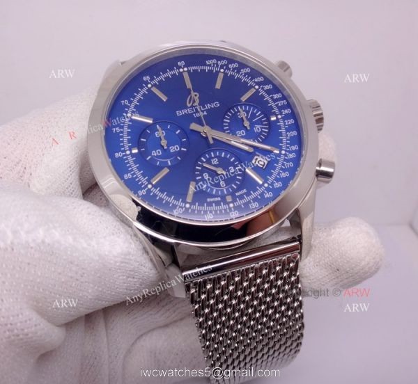 Breitling Transocean Replica Watch Breitling Transocean Blue Dial Stainless Steel 2