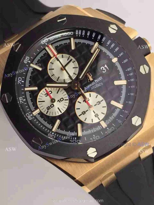 Swiss Audemars Piguet Royal Oak Offshore EARRICHELLO Replica Watch ROSE GOLD 2