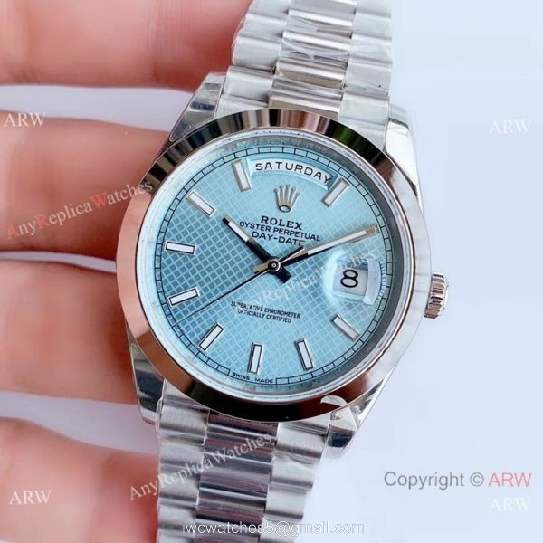 NEW Upgraded Swiss 3255 V3 Rolex Day Date II Watch / Rolex Ice Replica Watch 2