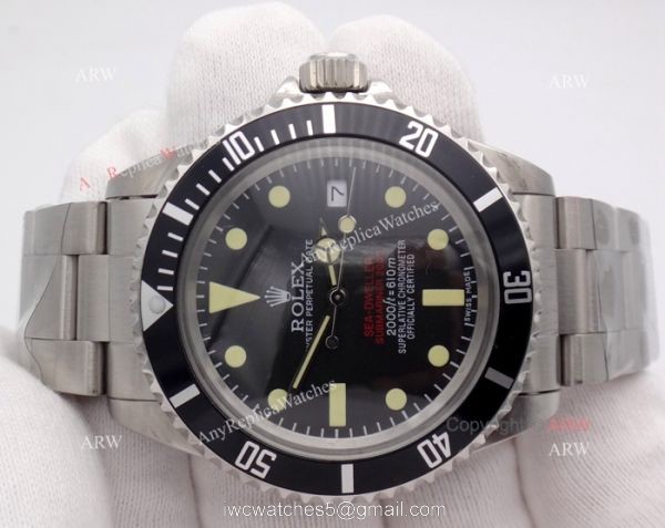 Vintage Rolex SEA-DWELLER Black Dial Automatic Movement 40mm Watch 2