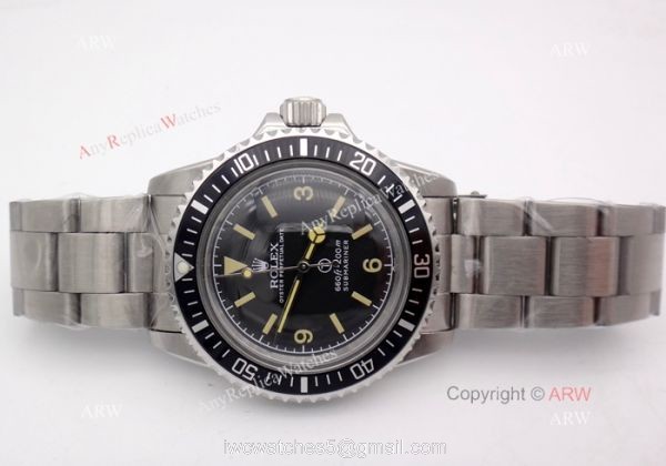 Rolex Submariner Stainless Steel Black Watch Rolex Vintage Replica 2