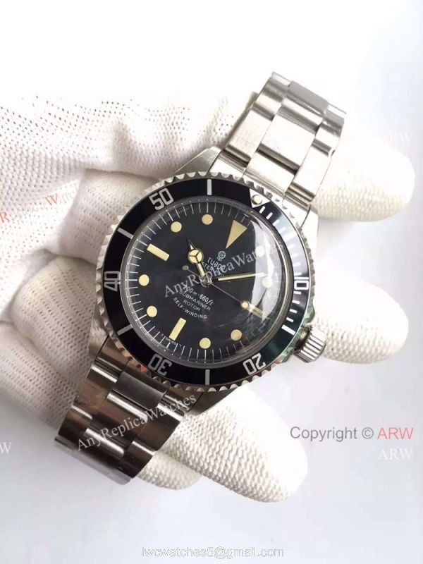 Replica Tudor Vintage Submariner Rotor Stainless Steel Mens Watch 2