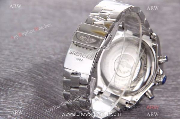 Knockoff Breitling COLT Stainless Steel White Chronograph Watch 2