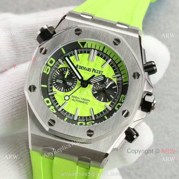 Audemars Piguet Royal Oak Offshore 42mm Watches SS Blue Dial 2