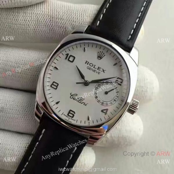 Swiss Rolex Cellini Danaos SS White Dial Replica Watch AAA Grade 2
